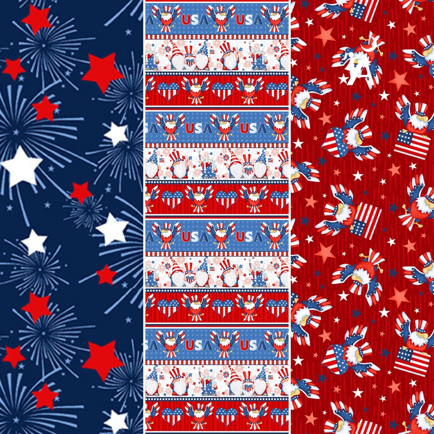 Henry Glass Quilt Kit Gnome of the Brave Advanced Beginner QUILT KIT with Henry Glass Cotton Quilting Gnome Fabric