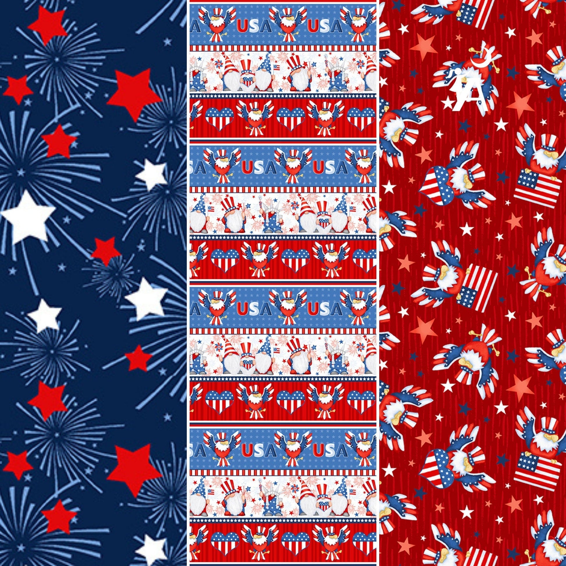 Henry Glass Quilt Kit Gnome of the Brave Advanced Beginner QUILT KIT with Henry Glass Cotton Quilting Gnome Fabric