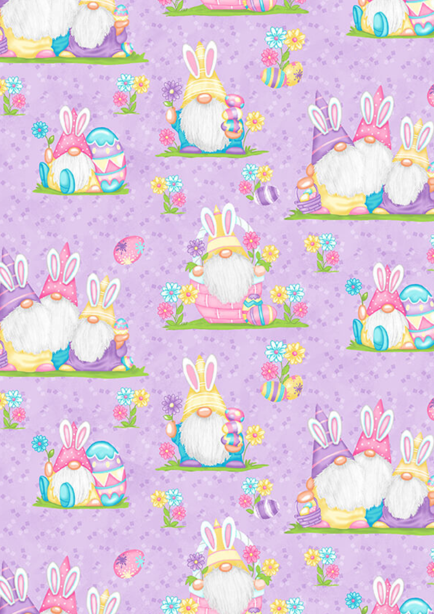 Henry Glass Quilt Kit Hoppy Easter Gnomies Easy DIY Beginner QUILT KIT with Henry Glass Fabric and Picture This Pattern by Jude Spero