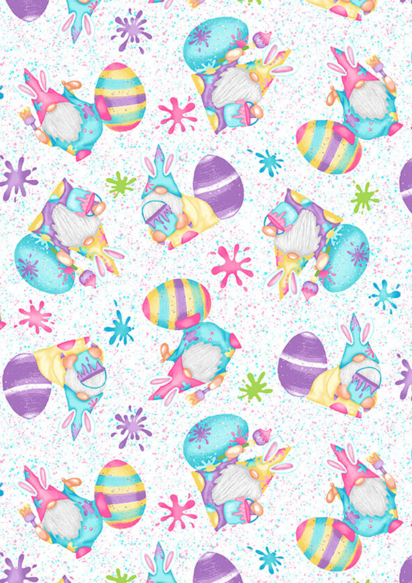 Henry Glass Quilt Kit Hoppy Easter Gnomies Easy DIY Beginner QUILT KIT with Henry Glass Fabric and Picture This Pattern by Jude Spero