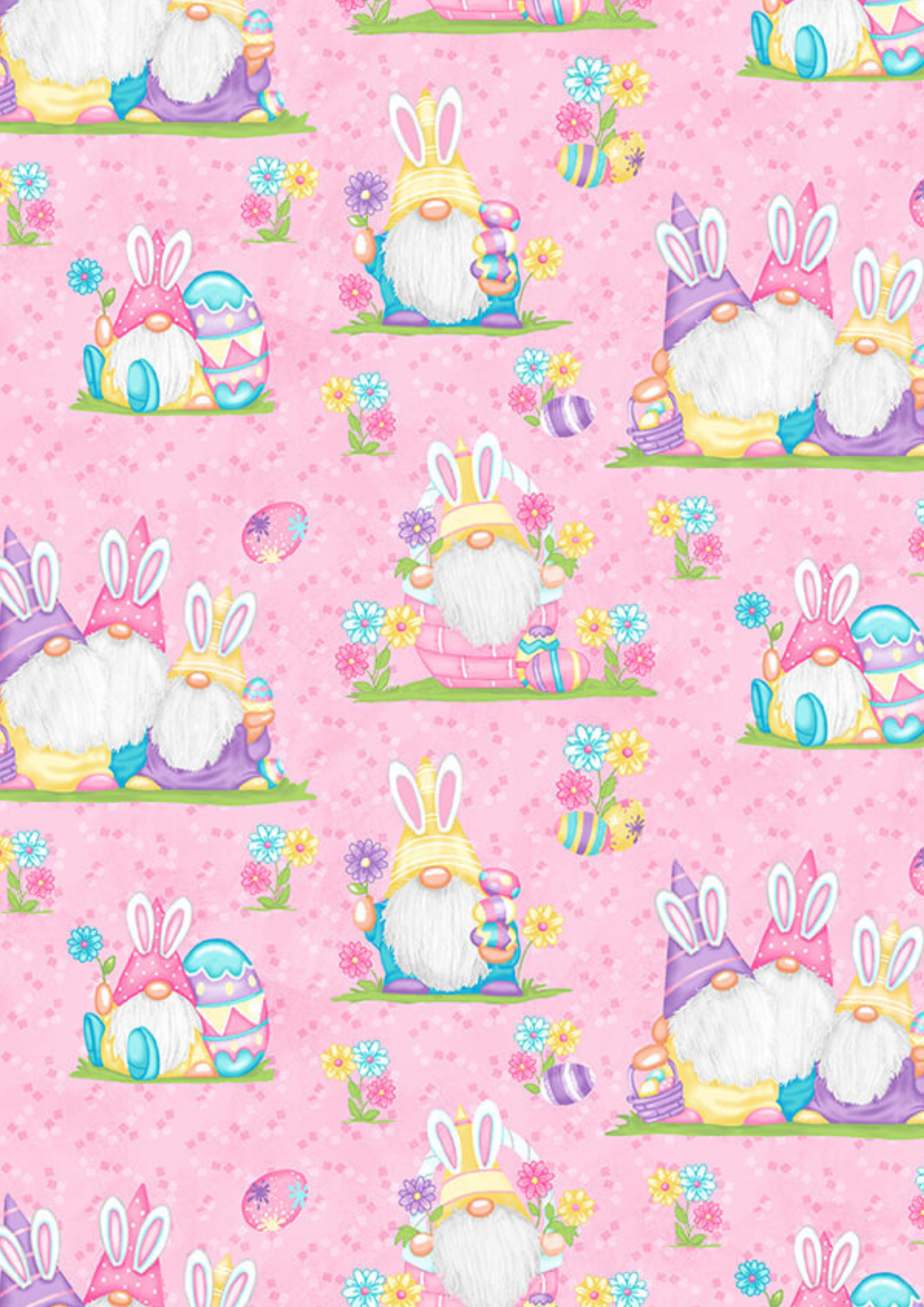 Henry Glass Quilt Kit Hoppy Easter Gnomies Easy DIY Beginner QUILT KIT with Henry Glass Fabric and Picture This Pattern by Jude Spero