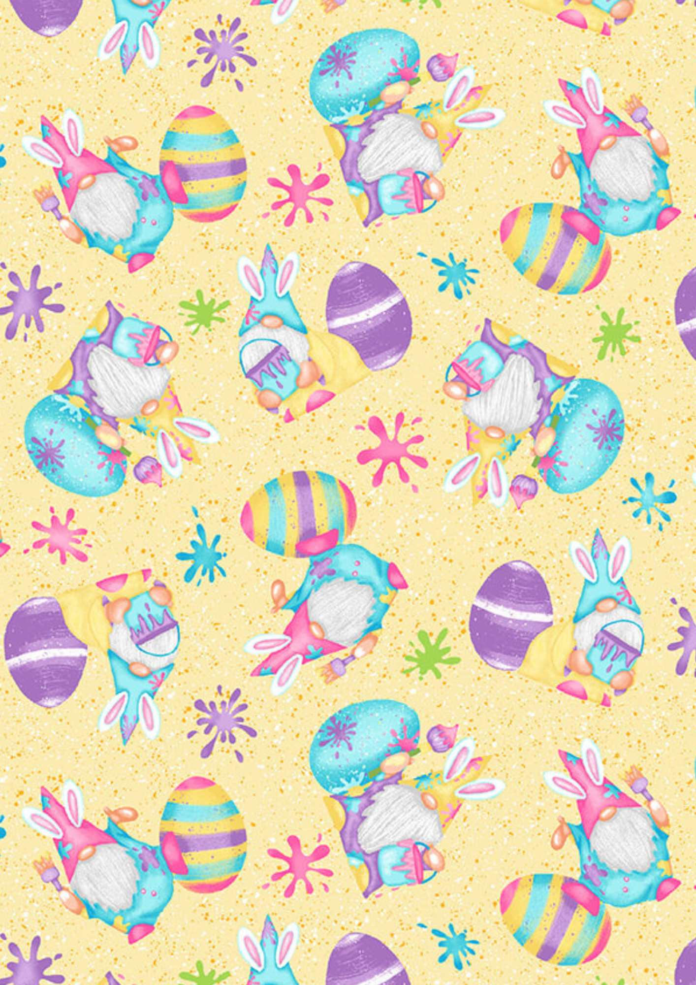 Henry Glass Quilt Kit Hoppy Easter Gnomies Easy DIY Beginner QUILT KIT with Henry Glass Fabric and Picture This Pattern by Jude Spero