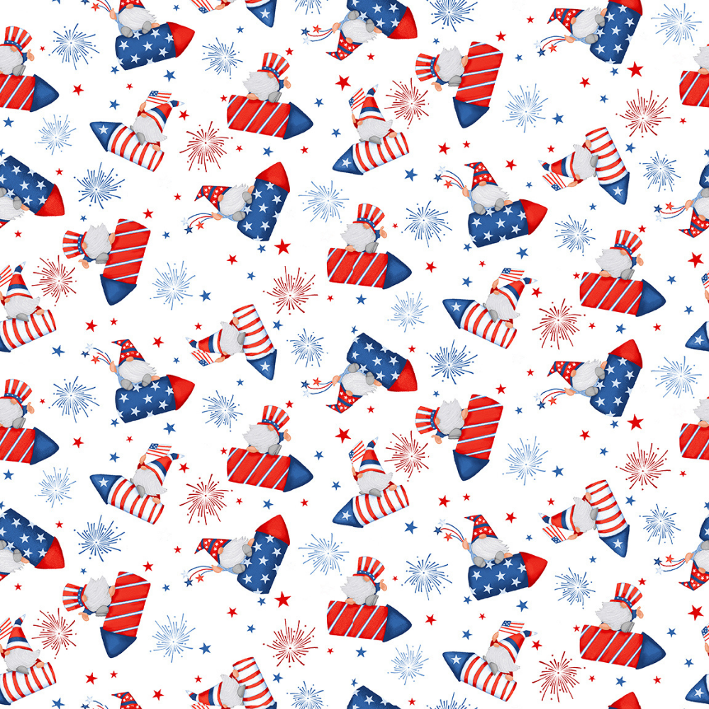 Henry Glass Quilt Kit Patriotic Gnome of the Brave Easy DIY Beginner QUILT KIT with Henry Glass Fabric