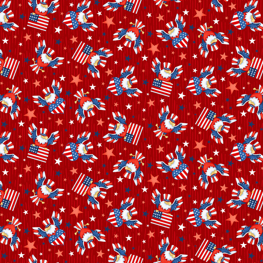 Henry Glass Quilt Kit Patriotic Gnome of the Brave Easy DIY Beginner QUILT KIT with Henry Glass Fabric