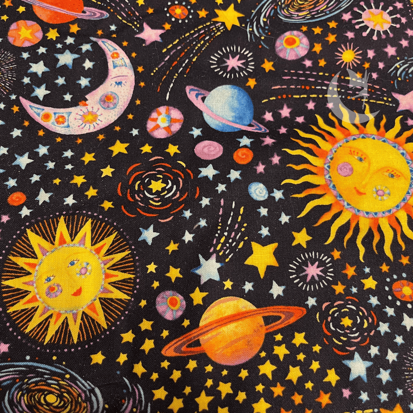 Henry Glass Quilt Kit QUILT KIT Stay Wild Moon Child by Henry Glass with Kwik Shifted Blocks beginner quilt pattern with free panel gift, Celestial Nursery Fabric