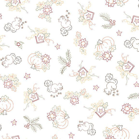Marcus Fabrics Green Ground Blender Fabric Season Sampler Collection by Cindy Staub from Marcus Fabrics