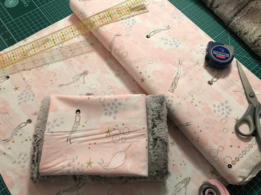 Michael Miller Fabric Sarah Jane Magic Metallic Mermaid Magic from Michael Miller