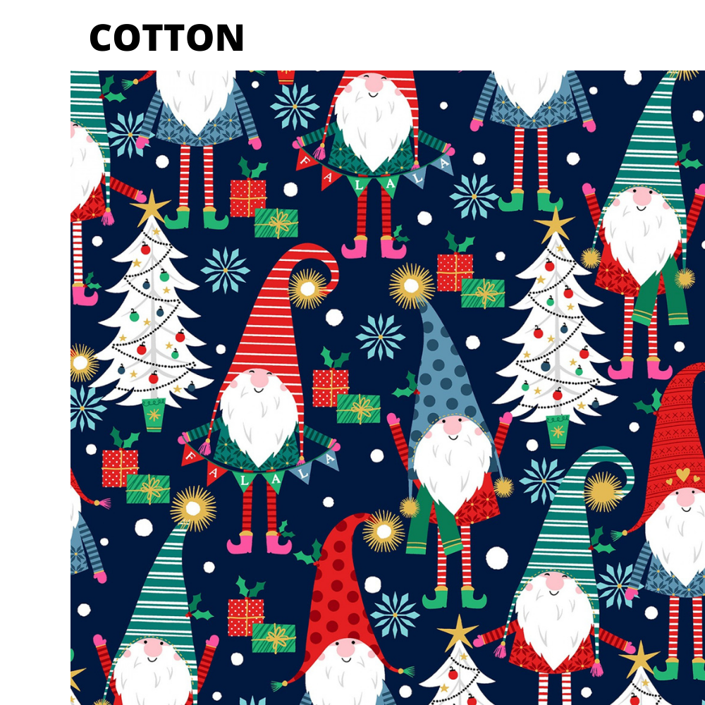 Michael Miller Quilt Kit Do the peppermint twist Gnome Beginner Level QUILT KIT finished size 50 x 70 inches, tutorial YouTube instructions