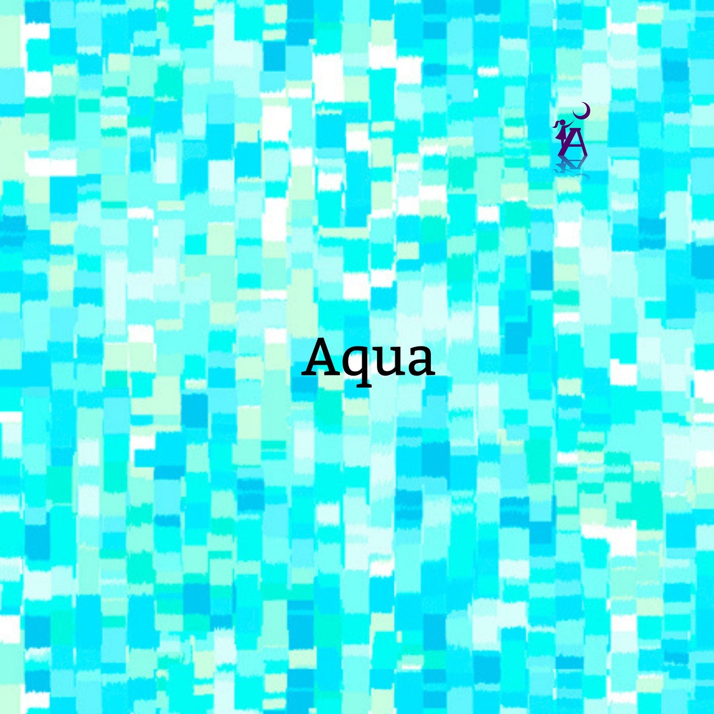 QT Fabrics Fabric 1/4 yard (9"x43/44") / Aqua Chambray or Ultra Blue Tonal Squares by QT Fabric, Minecraft like fabric