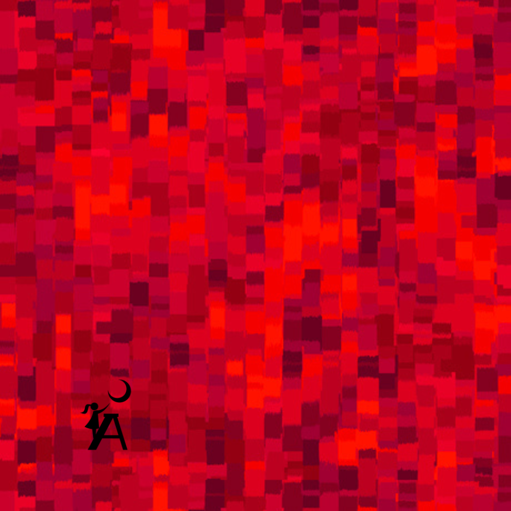 QT fabrics Fabric 1/4 yard (9"x43/44") / Pixel Red Inspired Minecraft Fabric RED Tonal Squares, QT Fabric's Ombre Squares, Face Mask Cotton Fabric by the Yard
