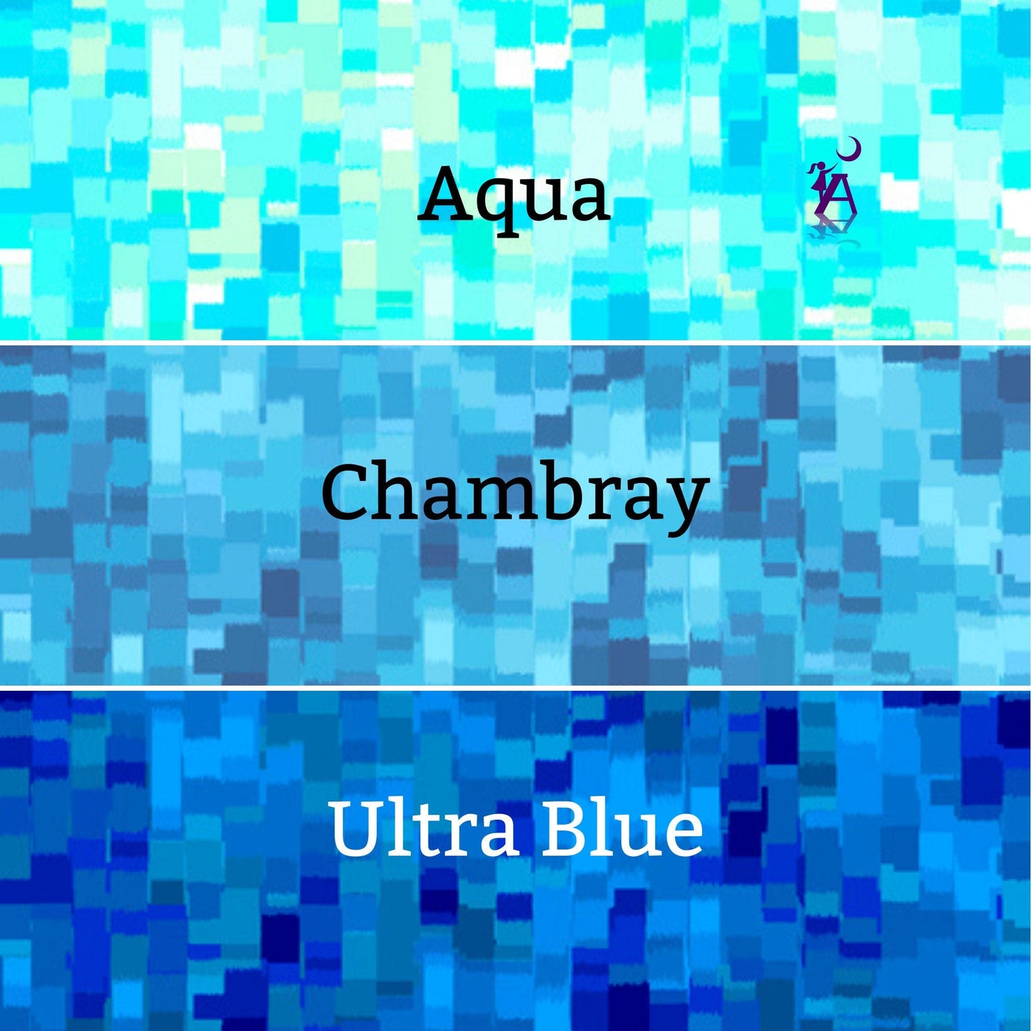 QT Fabrics Fabric Chambray or Ultra Blue Tonal Squares by QT Fabric, Minecraft like fabric