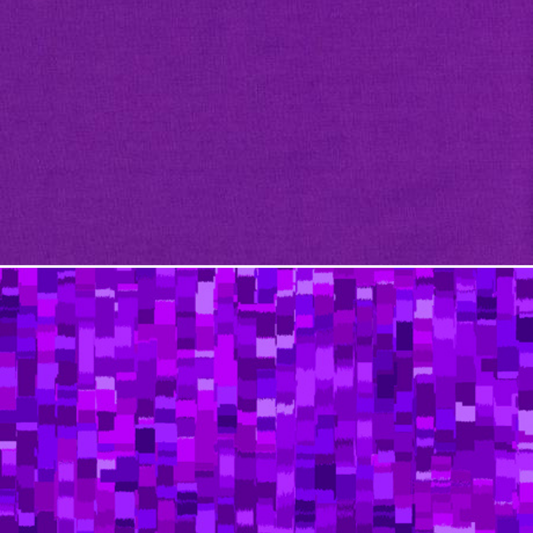 QT Fabrics Fabric Inspired Minecraft Fabric PURPLE Tonal Squares, QT Fabric's Ombre Squares Purple, Face Mask Cotton Fabric by the Yard