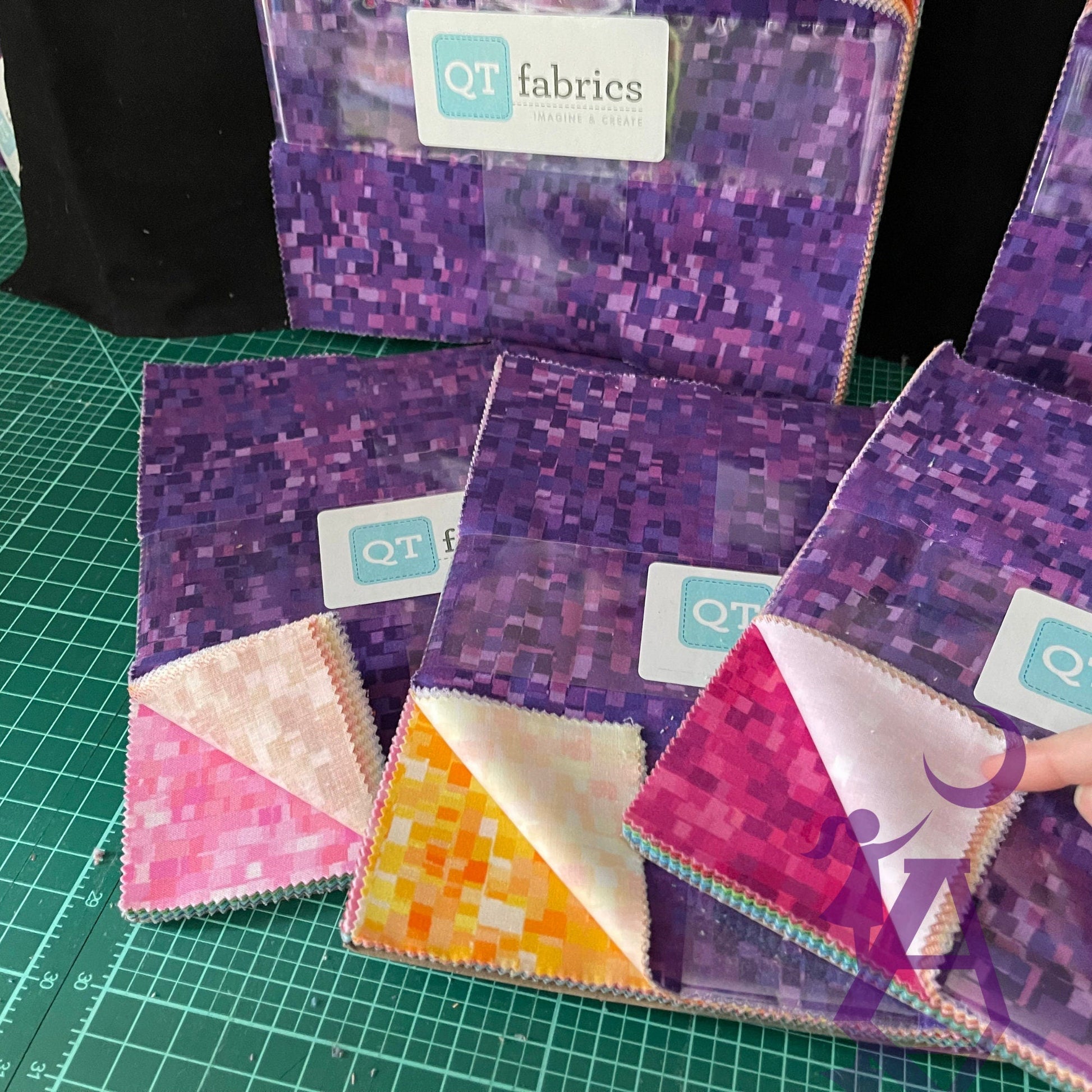 QT Fabrics Fabric Saturday in the Park QUILT KIT with QT Fabrics 10 inch stacker ombre squares pre-cut fabric