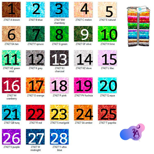 QT Fabrics Fabric Single Fat Quarter Precuts, 28 colors to choose, Ombre Squares, Blender fabric, Tonal Squares by QT Fabric