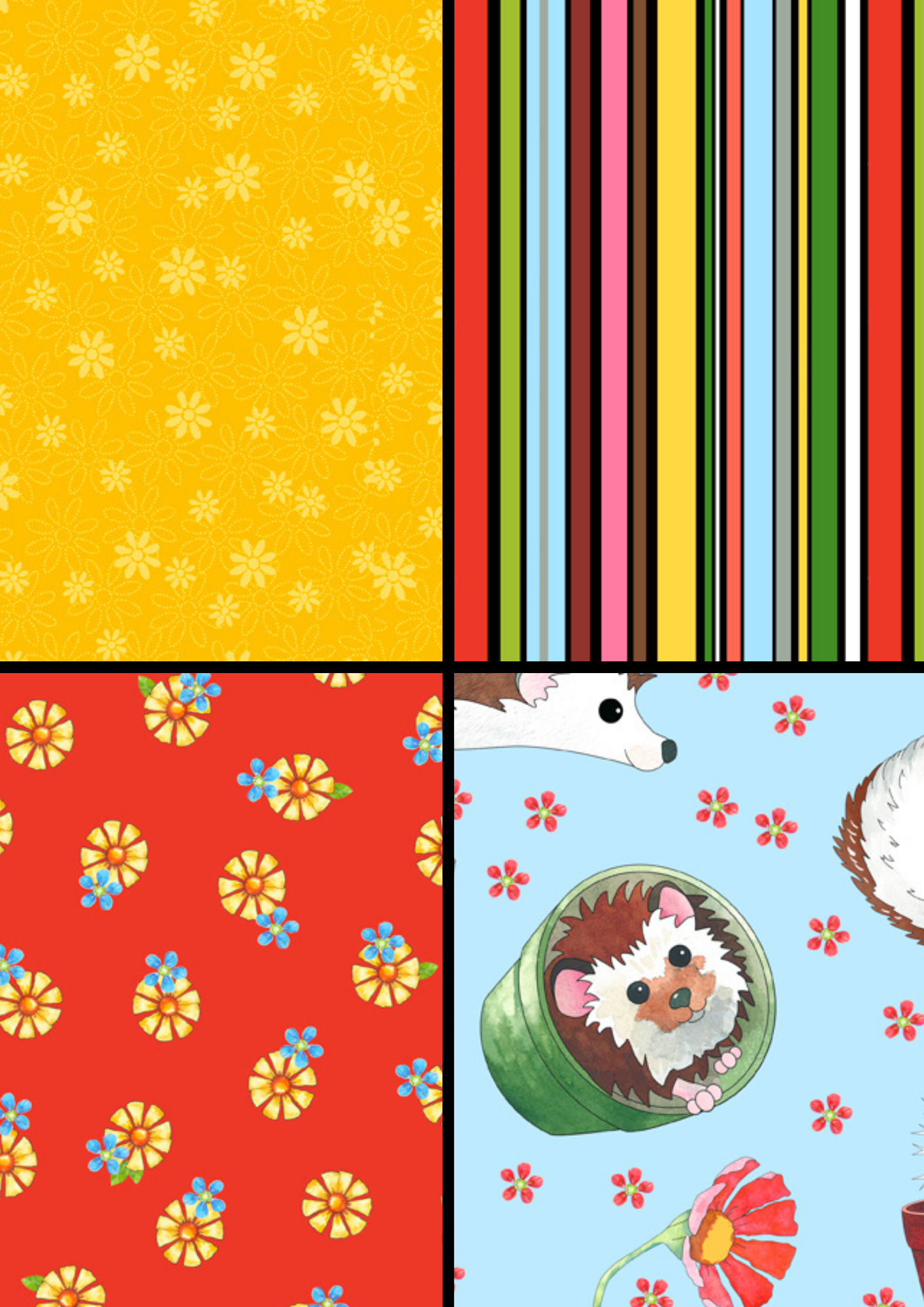 QT Fabrics Quilt Kit Who Let The Hogs Out Beginner Quilt Kit Easy as ABC and 123 Pattern for Lap Size 57" x 75" quilt