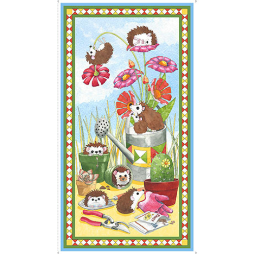QT Fabrics Quilt Kit Who Let The Hogs Out Quilt Kit Help In The Garden by Pinetree Country Quilts