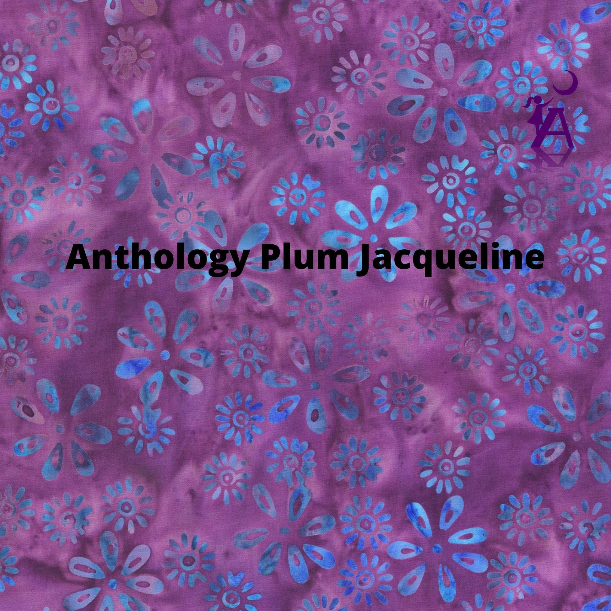 Robert Kaufman Fabric 1 yard (36"x44") / Purple Batik prints by Anthology Plum Jacqueline & Robert Kaufman Green Water batik cotton fabric