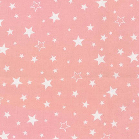 Robert Kaufman Fabric 2 yards (72"x44") / Pink Stars Cozy Cotton FLANNEL by Robert Kaufman Pink Stars or Navy Stars, Celestial Flannel