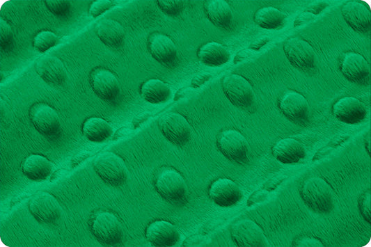 Shannon Fabrics Fabric 1/2 yard (18"x58/60") Kelly Green Dimple Cuddle® Minky Embossed Minky