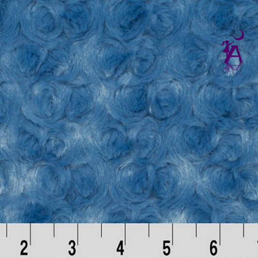 Shannon Fabrics Fabric 1/4 yarsd 9"x58" Luxe Rose Bluebell Cuddle Minky