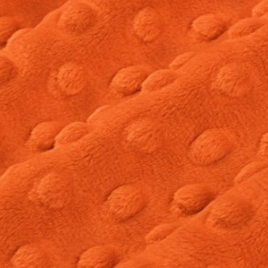 Shannon Fabrics Fabric 1 yard (36"x58/60") Mandarin Dimple Cuddle Minky Embossed Minky