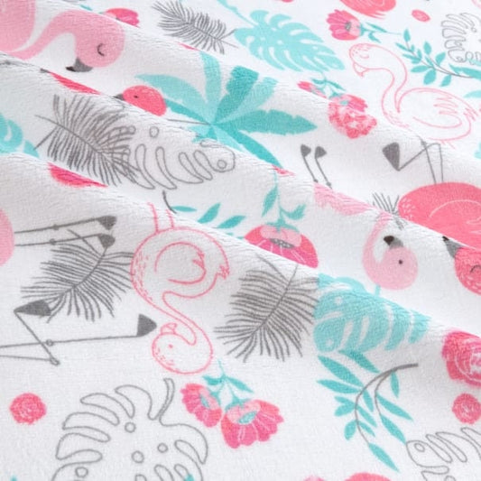 Shannon Fabrics Fabric 1 yard (36"x60") Flamingo Blush Cuddle® Minky