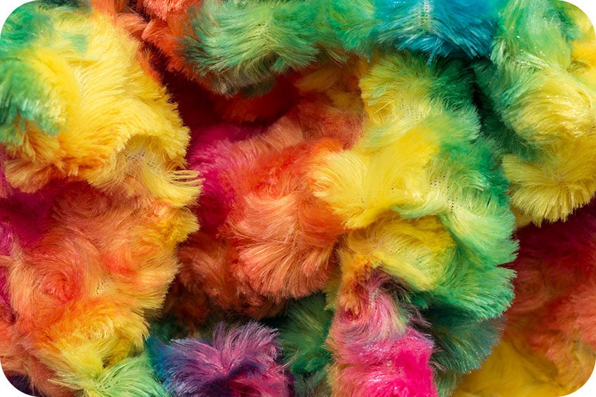 Shannon Fabrics Fabric 1 yard (36"x60") Luxe Rainbow Rose Minky Vibrant by Shannon Fabrics, Minky CUDDLE fabric