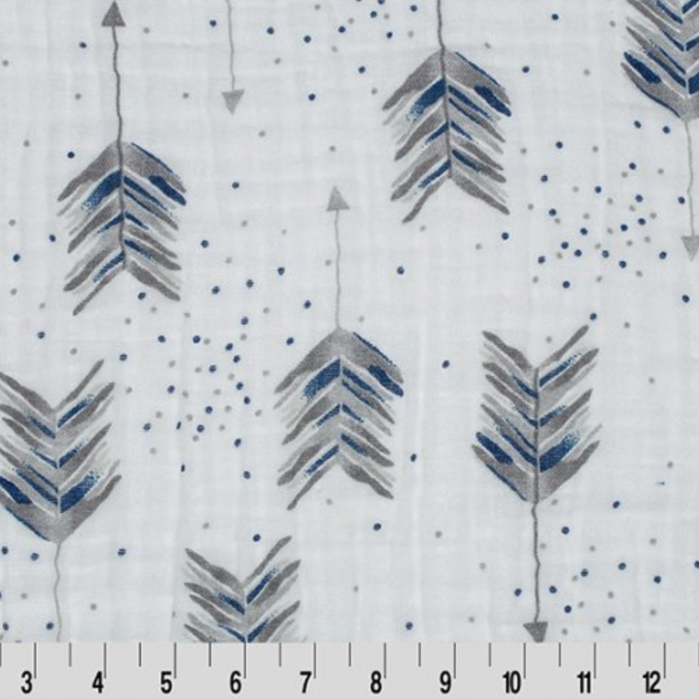 Shannon Fabrics Fabric 2 yards (72"x48") / Print Aim High Embrace Cotton Fabric (Double Gauze Cotton) Discontinued by Shannon Fabrics