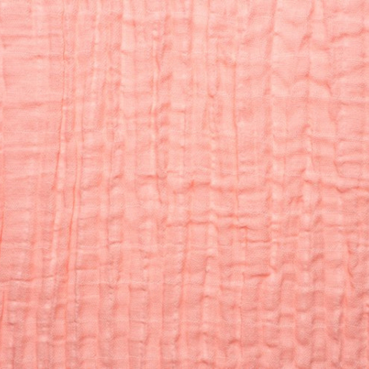 Shannon Fabrics Fabric 2 yards (72"x48") / Solid Coral Embrace Cotton Fabric (Double Gauze Cotton) Discontinued by Shannon Fabrics