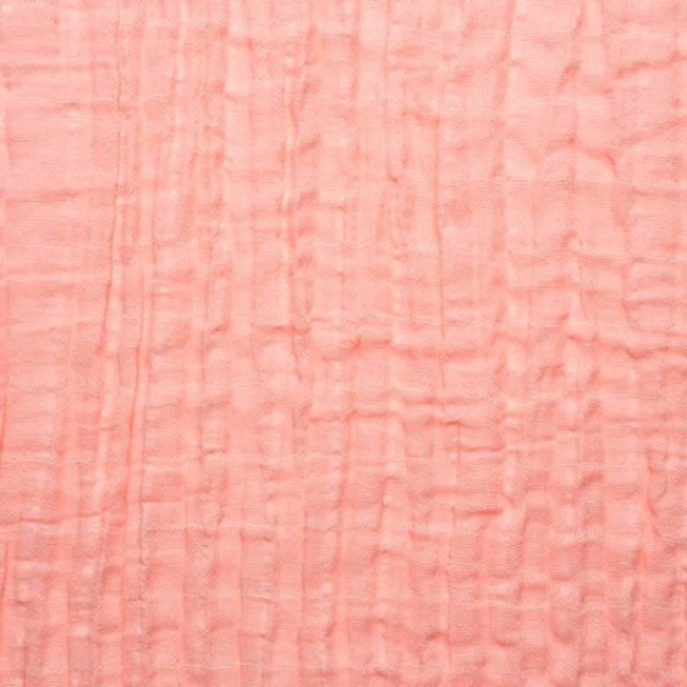 Shannon Fabrics Fabric 2 yards (72"x48") / Solid Coral Embrace Cotton Fabric (Double Gauze Cotton) Discontinued by Shannon Fabrics