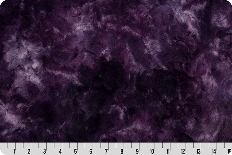 Shannon Fabrics Fabric 2 yards (72"x60") Luxe Cuddle® in Galaxy Plum-Purple Minky Fabric