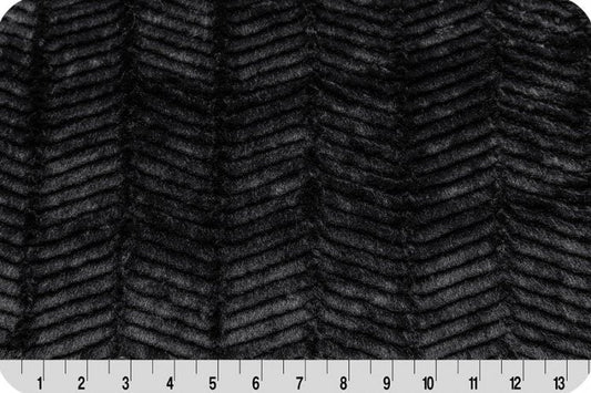 Shannon Fabrics Fabric 2 yards (72"x60") Luxe Cuddle® Ziggy Black Minky Cuddle® Fabric