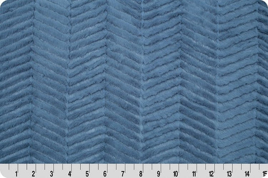 Shannon Fabrics Fabric 2 yards (72"x60") Luxe Cuddle® Ziggy Bluebell Minky