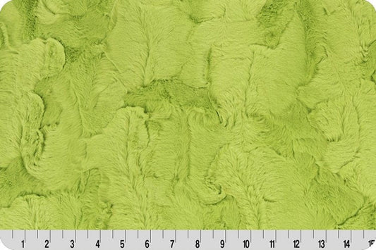 Shannon Fabrics Fabric 2 yards (72"x60") Luxe Minky Lime Hide -Shannon Fabrics, Minky by the yard, nature fabric, cuddle fabric, baby blanket fabric