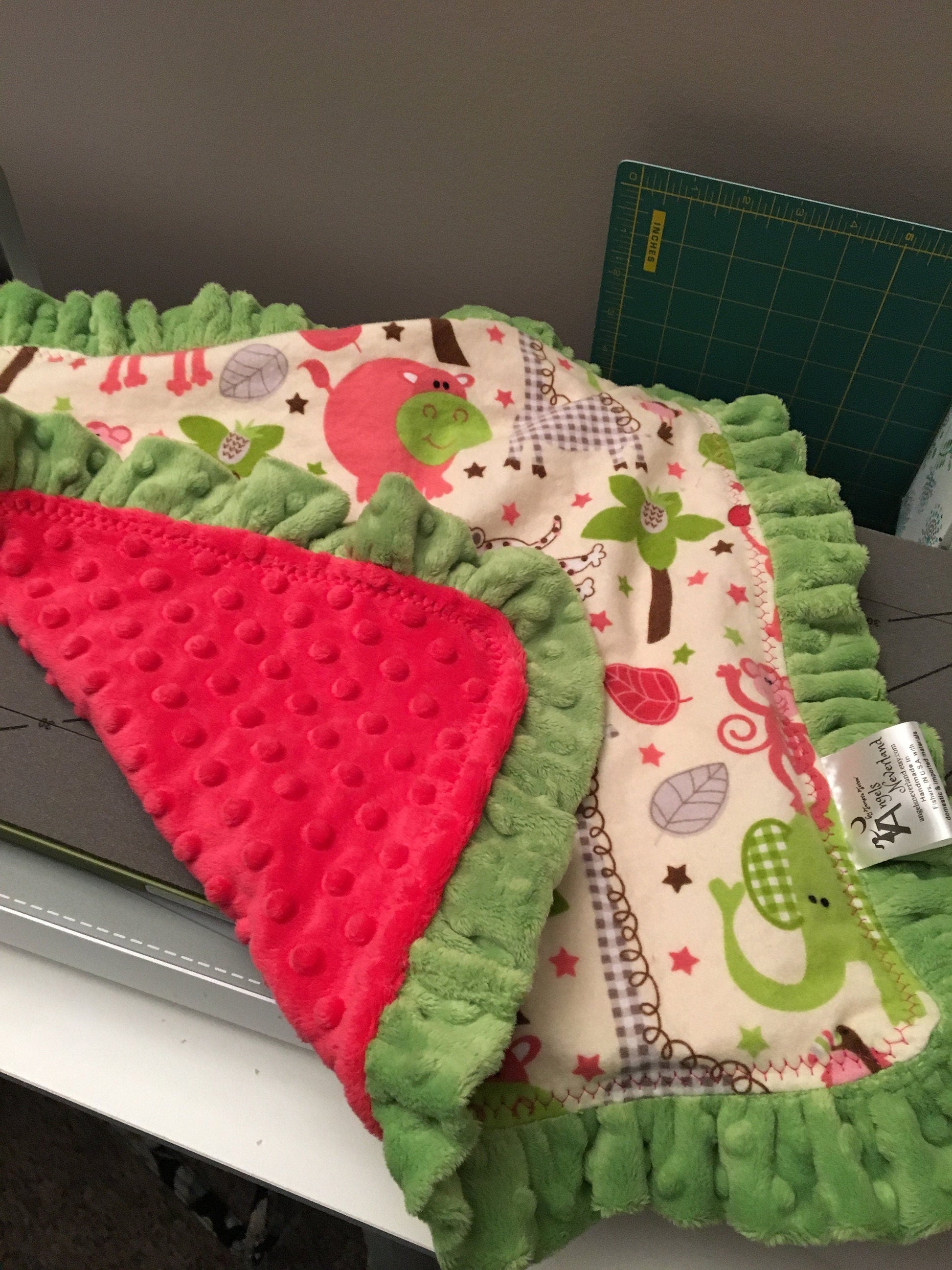 Shannon Fabrics Fabric Dark Lime Cuddle Dimple Minky