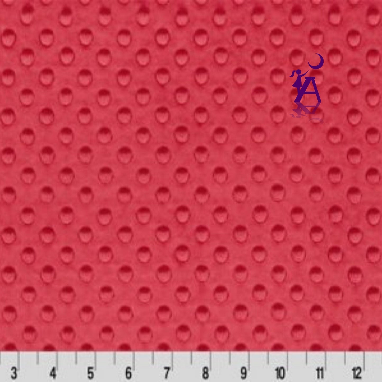 Shannon Fabrics Fabric Dimple Minky in Watermelon, Dimple Minky, Cuddle® Minky, Cuddle Fabric, minky by the yard, ruffle fabric