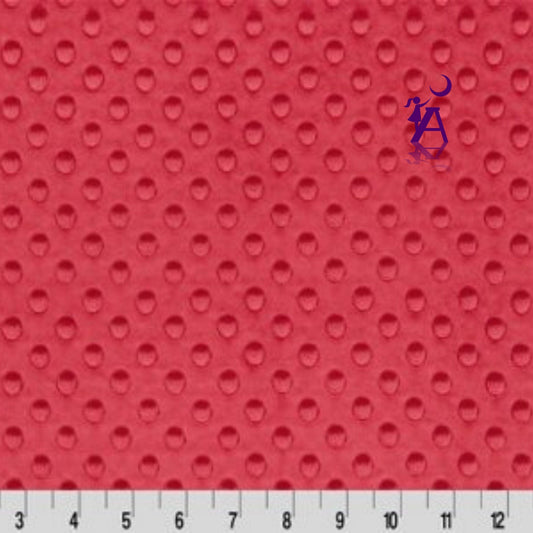 Shannon Fabrics Fabric Dimple Minky in Watermelon, Dimple Minky, Cuddle® Minky, Cuddle Fabric, minky by the yard, ruffle fabric