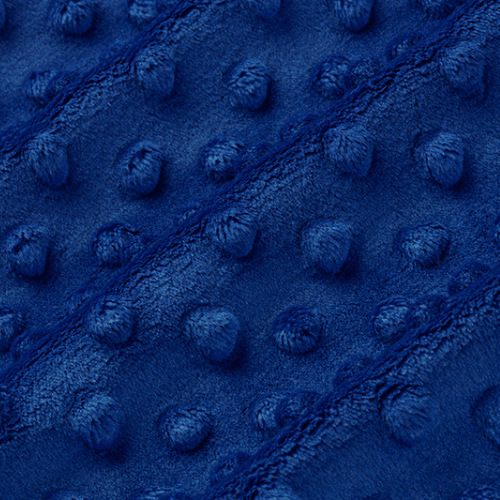 Shannon Fabrics Fabric Electric Blue Navy, Electric Blue, Royal Blue or Dark Turquoise Blue Dimple Cuddle Minky Embossed Minky Sold in Two Yard Cuts