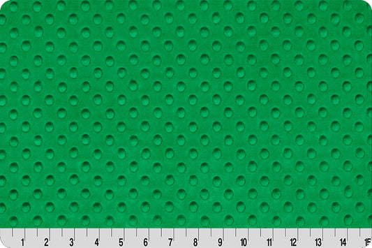 Shannon Fabrics Fabric Kelly Green Dimple Cuddle® Minky Embossed Minky