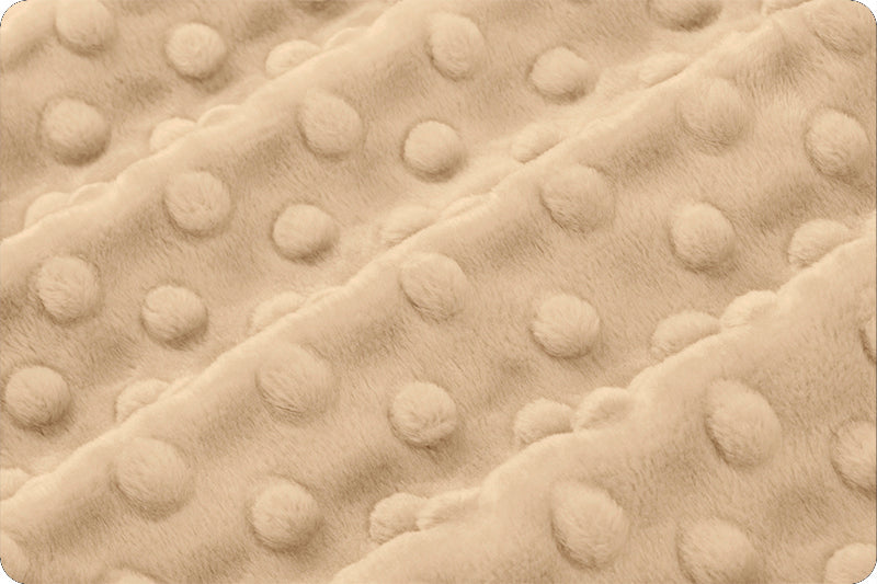 Shannon Fabrics Fabric Latte Black, Camel, and Latte Neutral Dimple Cuddle Minky Embossed Minky Sold in Two Yard Cuts