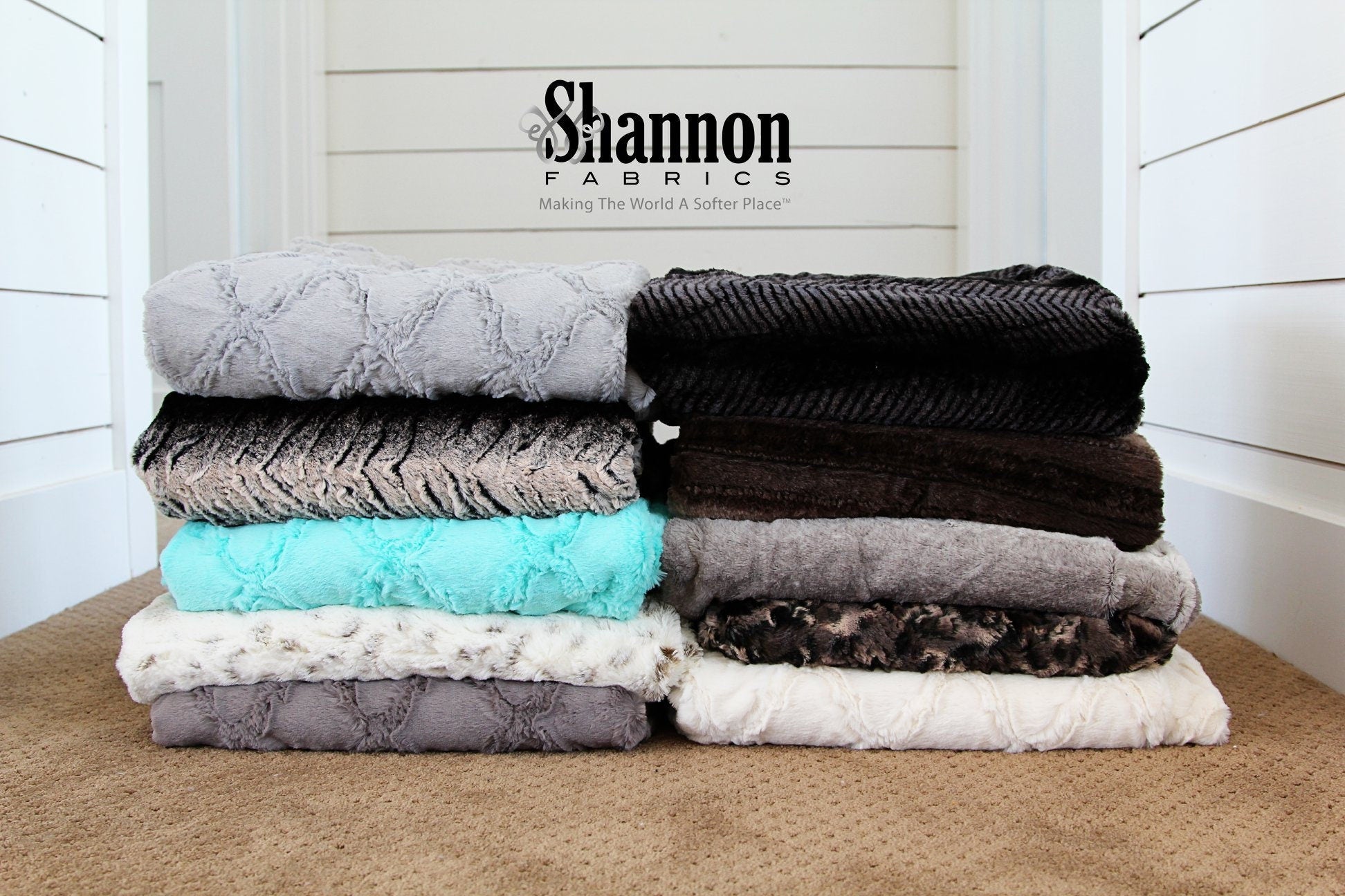 Shannon Fabrics Fabric Luxe Cuddle® Ziggy Black Minky Cuddle® Fabric