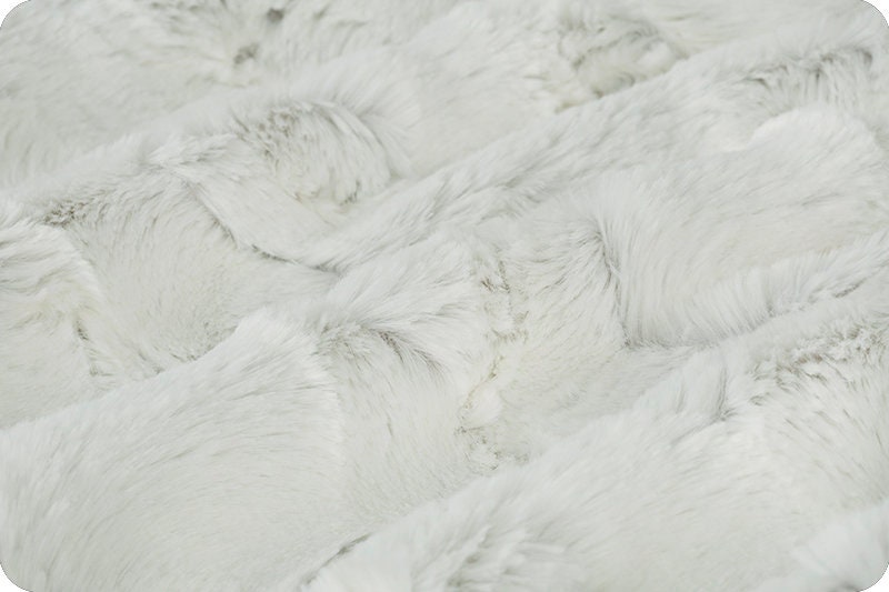 Shannon Fabrics Fabric Luxe Minky in Frosted Cloud Hide-Shannon Fabrics, CUDDLE® fabric, Celestial fabric, embossed minky, white minky baby blanket fabric
