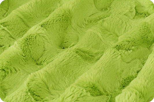 Shannon Fabrics Fabric Luxe Minky Lime Hide -Shannon Fabrics, Minky by the yard, nature fabric, cuddle fabric, baby blanket fabric
