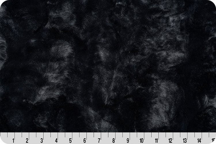 Shannon Fabrics Fabric Minky Fabric, Luxe Cuddle Hide Caviar one piece 38" x WOF, Shannon Fabrics, minky by the yard, cuddle fabric, blanket minky, designer fabric