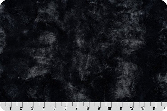 Shannon Fabrics Fabric Minky Fabric, Luxe Cuddle Hide Caviar one piece 38" x WOF, Shannon Fabrics, minky by the yard, cuddle fabric, blanket minky, designer fabric