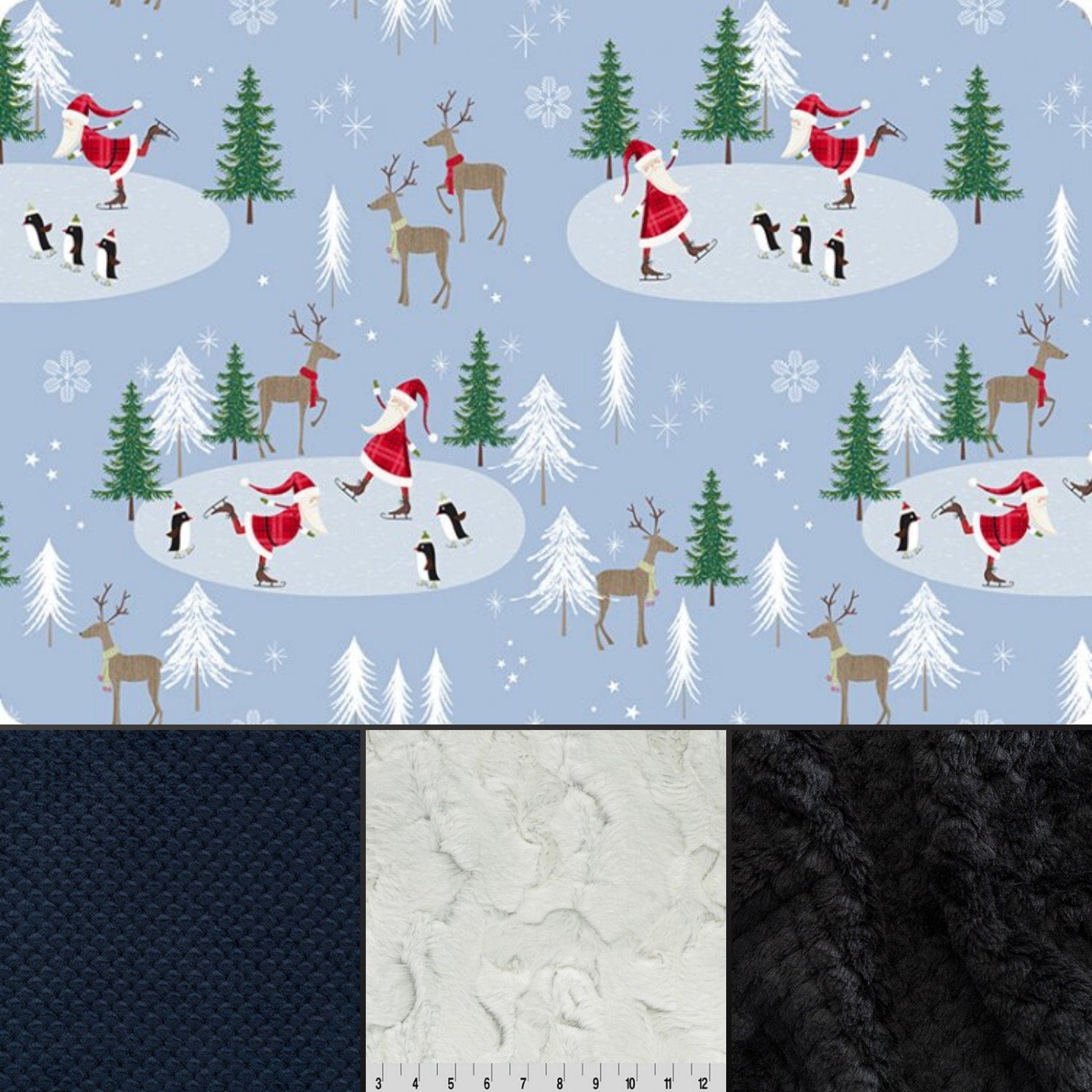 Shannon Fabrics Fabric North Pole Digital Cuddle® Fabric Minky while supplies last