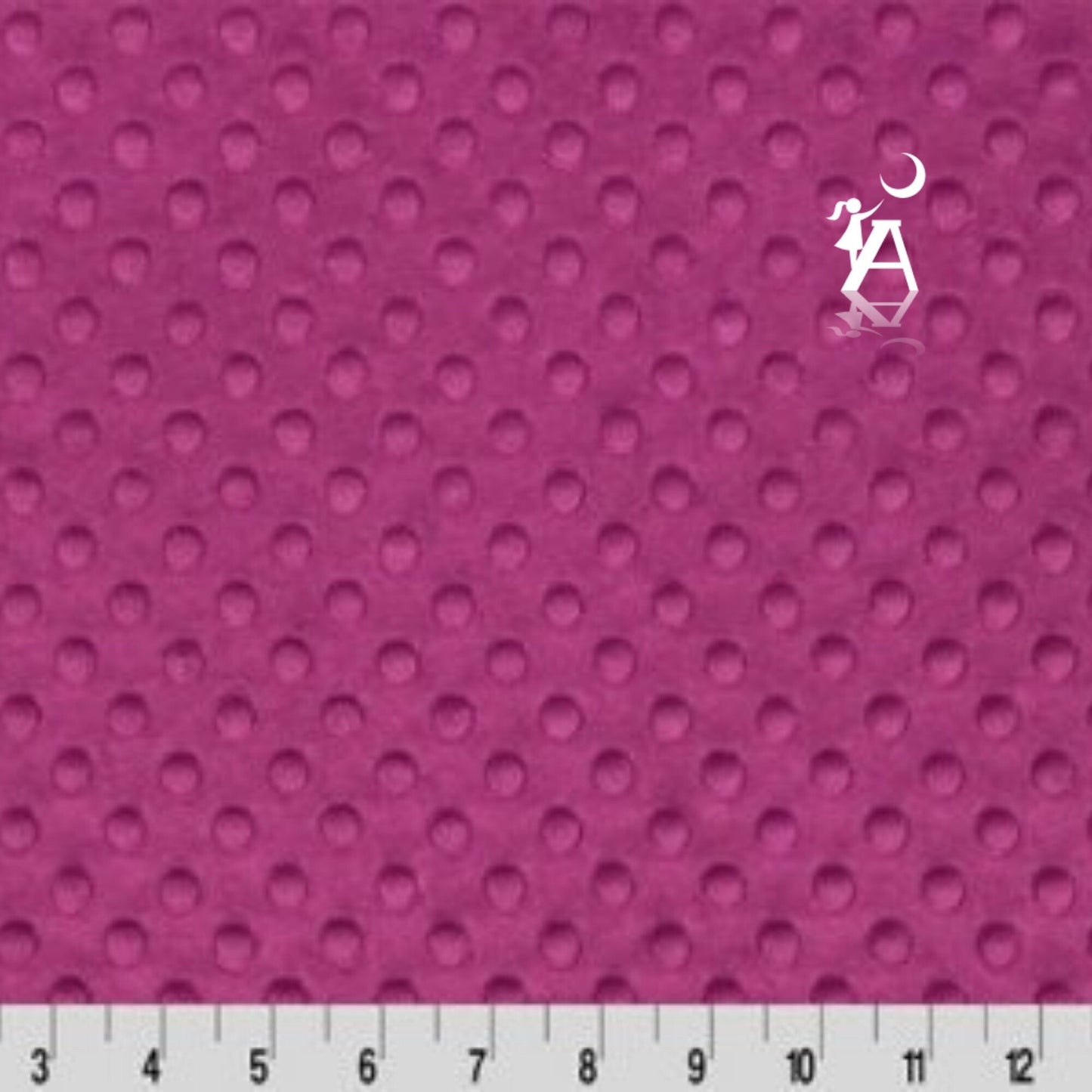 Shannon Fabrics Fabric Raspberry Dimple Cuddle Minky Embossed Fabric