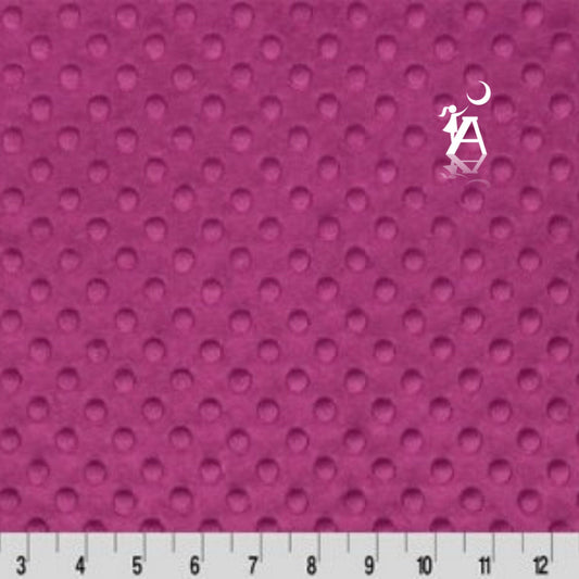 Shannon Fabrics Fabric Raspberry Dimple Cuddle Minky Embossed Fabric