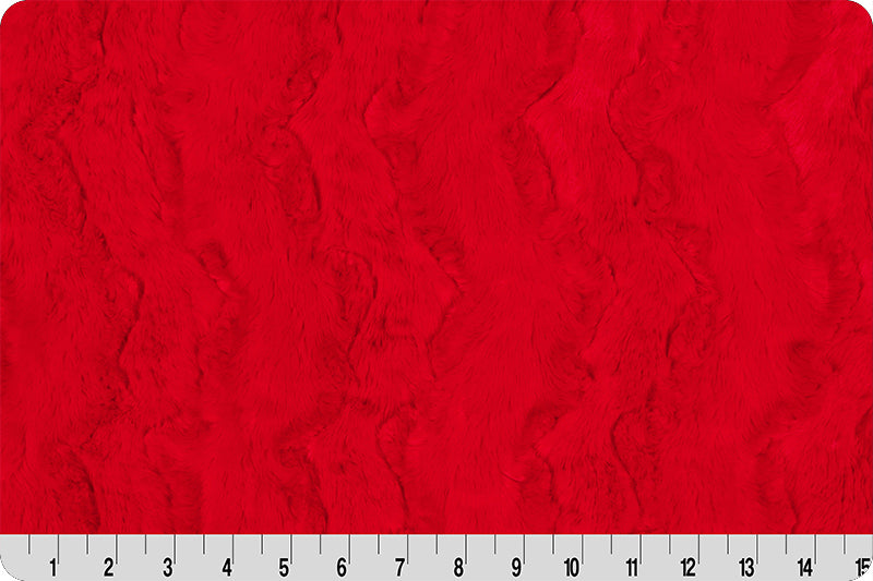 Shannon Fabrics Fabric Red 2 yard Cuts of Luxe Cuddle® Glacier Minky, Multiple Color Choices