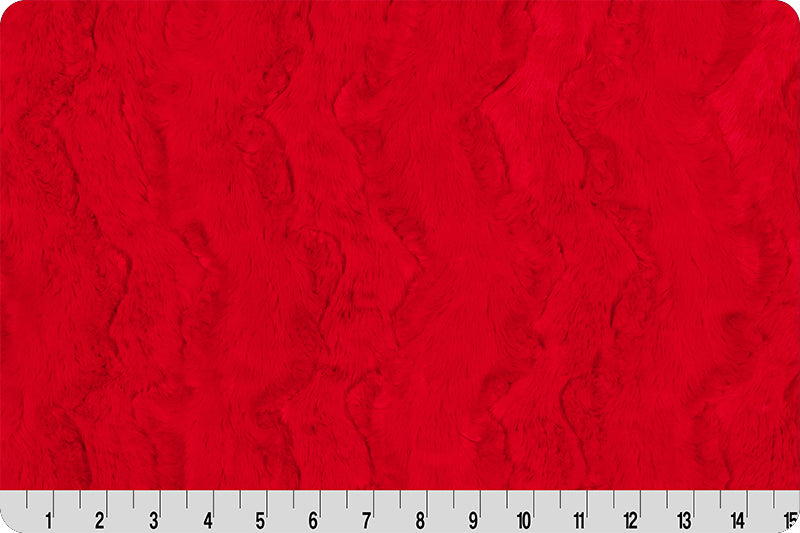 Shannon Fabrics Fabric Red 2 yard Cuts of Luxe Cuddle® Glacier Minky, Multiple Color Choices